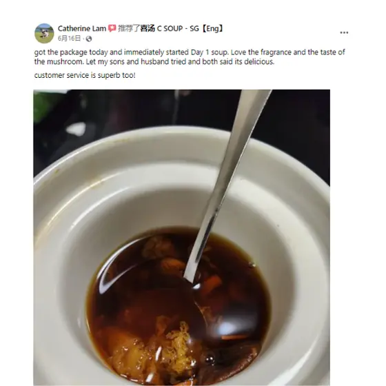 Customer review screenshot